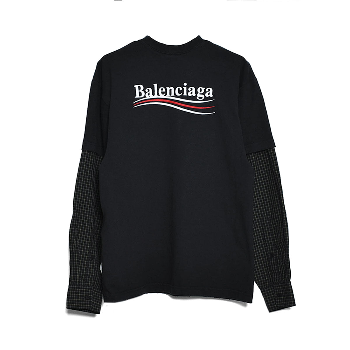 BALENCIAGA]Layered T-Shirt/BLACK/WHITE(698631TKVJ1) – R&Co.