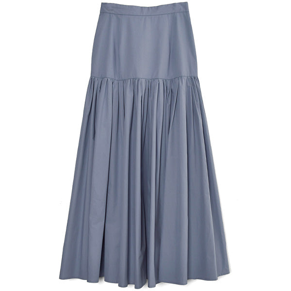 GATHER TIERED MAXI SKIRT/BLUE(12109-6042) – R&Co.
