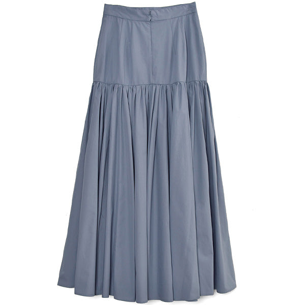 GATHER TIERED MAXI SKIRT/BLUE(12109-6042) – R&Co.