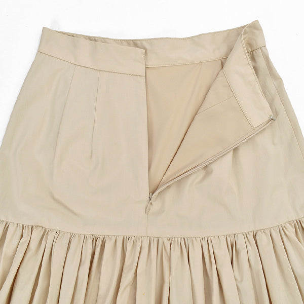 GATHER TIERED MAXI SKIRT/IVORY(12109-6042) – R&Co.