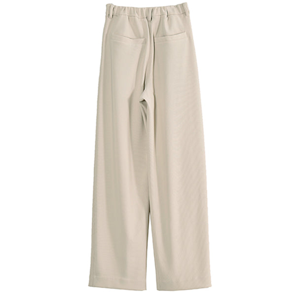 RIB STRIPE TUCK PANTS/IVORY(12110-7242) – R&Co.