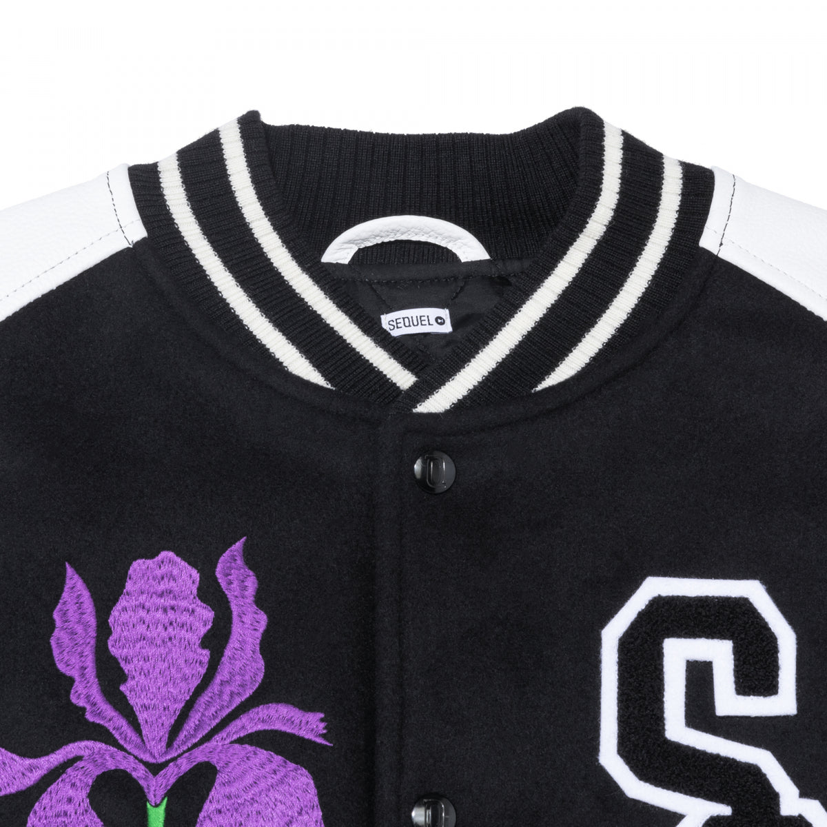 VARSITY JACKET/BLACK(SQ-22AW-JK-06)