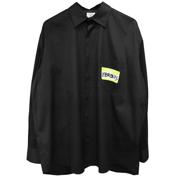 MY NAME IS VETEMENTS SHIRT/BLACK(UA53SH500) – R&Co.