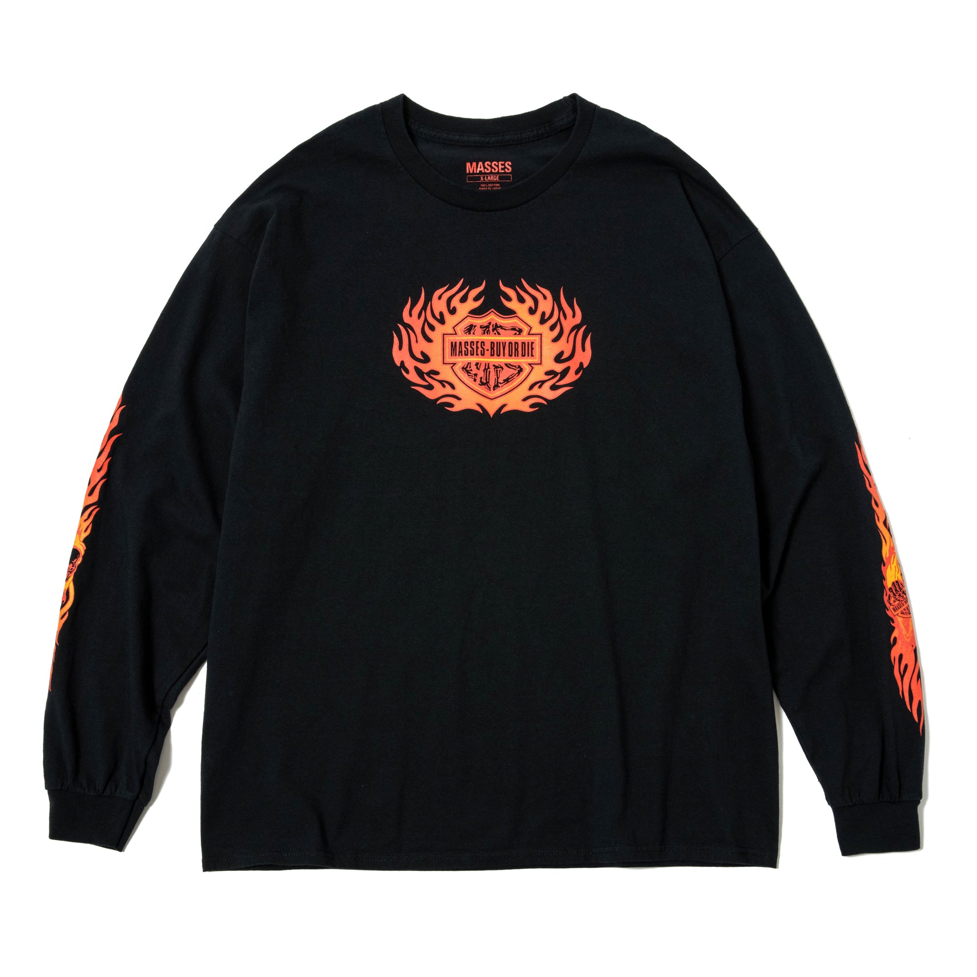 MASSES]T-SHIRT L/S FLAME3/BLACK – R&Co.