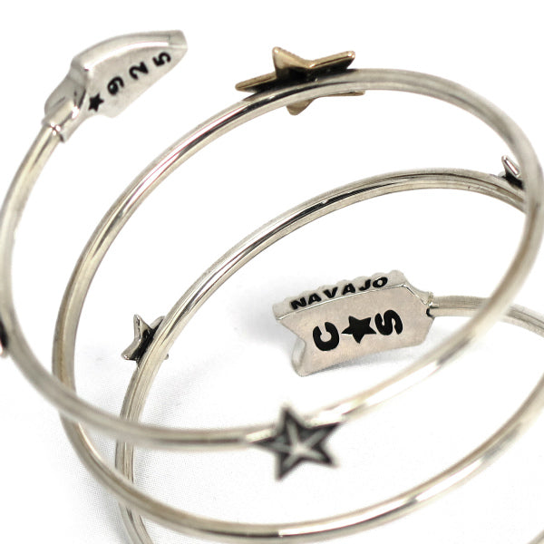 Shooting Stars Spiral Bracelet w/18K Star(C1-08-004) – R&Co.
