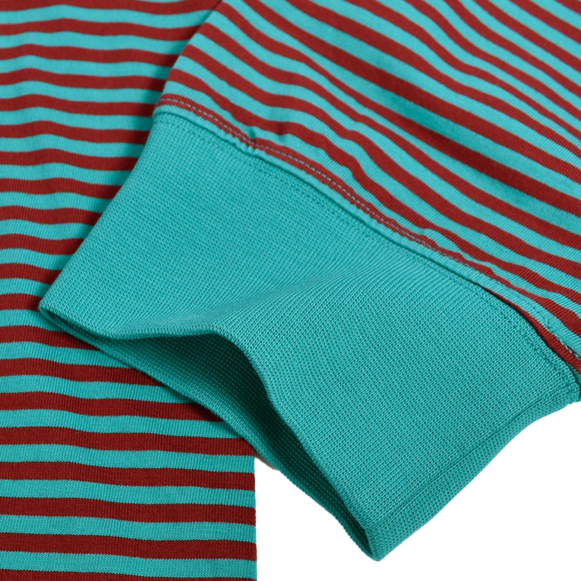 OVERSIZED L/S T-SHIRT/RED-GREEN STRIPE(MRSS23-624) – R&Co.