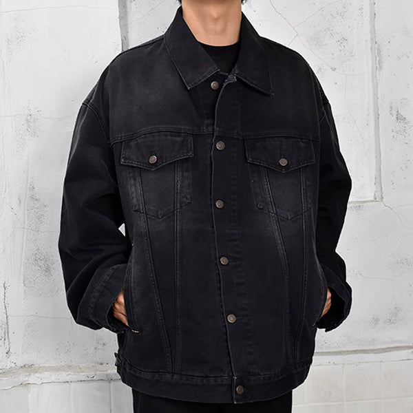 DENIM JACKET/BLACK(FN-UX-OUTW000004) – R&Co.