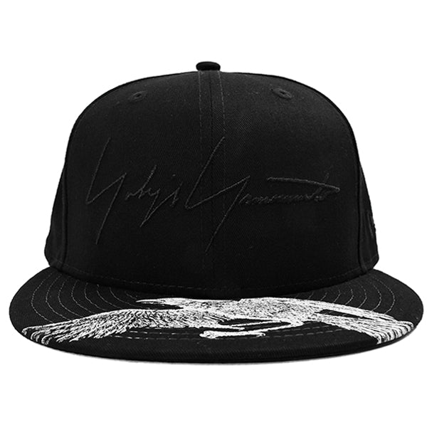 yohji yamamoto×NEW ERA COTTON/TWILL 59FIFTY CROW PRINT/BLACK(HG