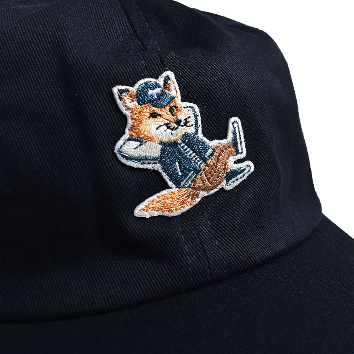 【Maison Kitsune】スウェット Big Fox ロゴ刺繍 Navy