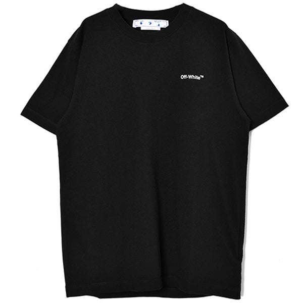 WAVE DIAG SLIM S/S TEE/BLACK(OMAS22-RTW0314) – R&Co.