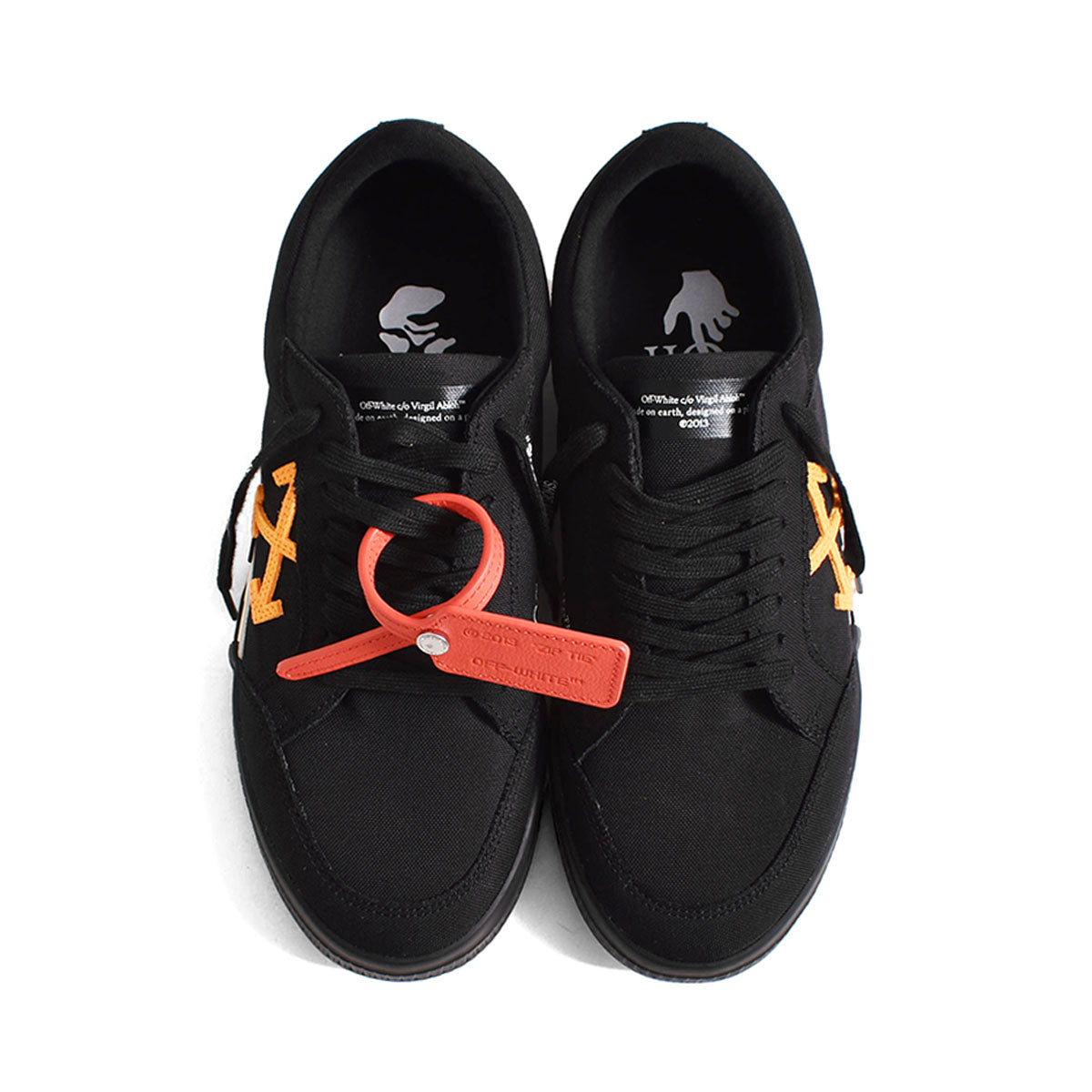 Off-White]LOW VULCANIZED CANVAS/BLACK/ORANGE(OMIS23-SLG0018) – R&Co.