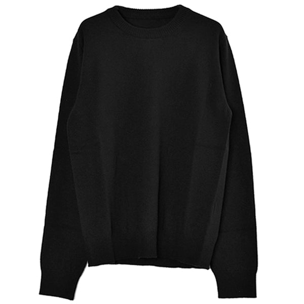 ELBOW PATCH PULLOVER KNIT/BLACK(S30HA0903-S15750)