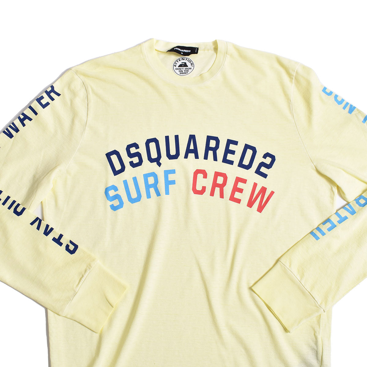DSQUARED2]SURF CREW L/S T-SHIRT/YELLOW(S74GD1133) – R&Co.