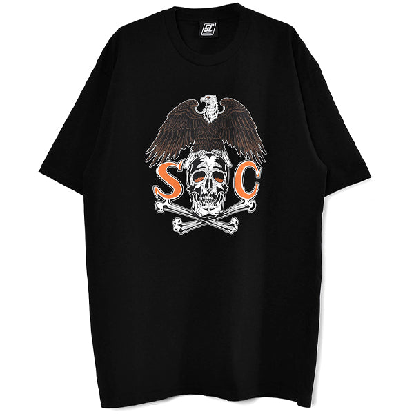 EAGLE SKULL LOGO T-SHIRT/BLACK(SCST-S2101)