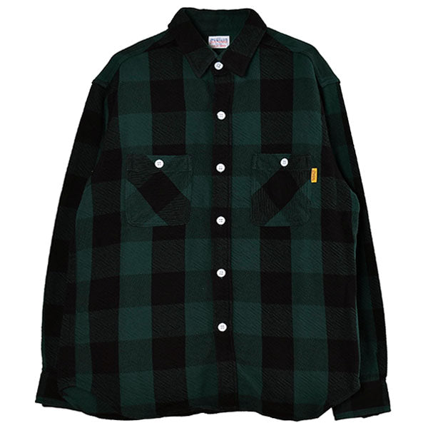 SD Flannel Check Shirt/GREEN(SHOLE220) – R&Co.