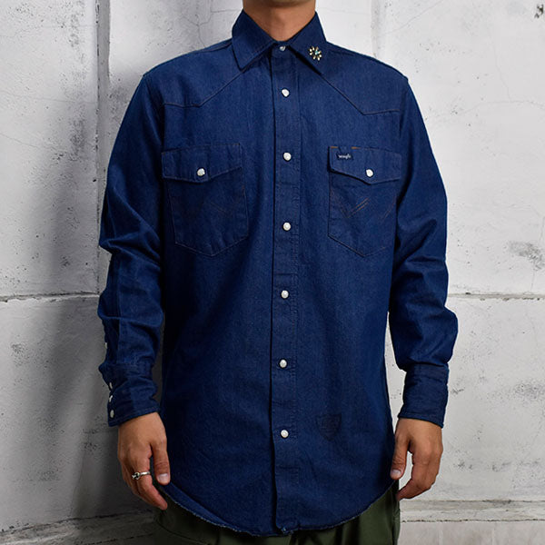 HTC Wrangler Western Shirt デニム シャツ-