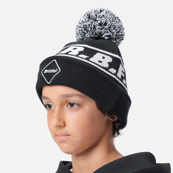 F.C.Real Bristol】EMBLEM LINE BEANIE キッズ ニット帽-