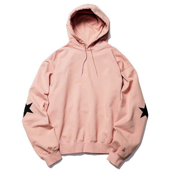 STAR ELBOW PATCHED WIDE SWEAT HOODIE(SOPH-212049) / PINK – R&Co.