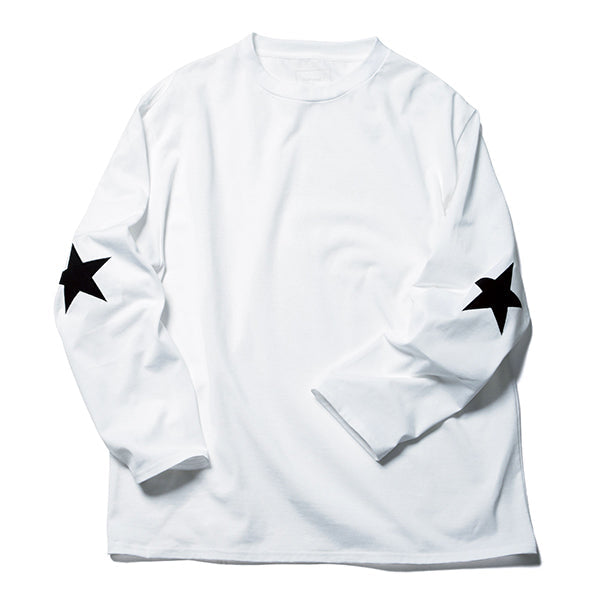 BAGGY STAR ELBOW PATCHED CUT&SEWN(SOPH-212057) / WHITE – R&Co.