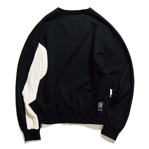 SLEEVE PANELED CREWNECK SWEAT(UE-212015) – R&Co.