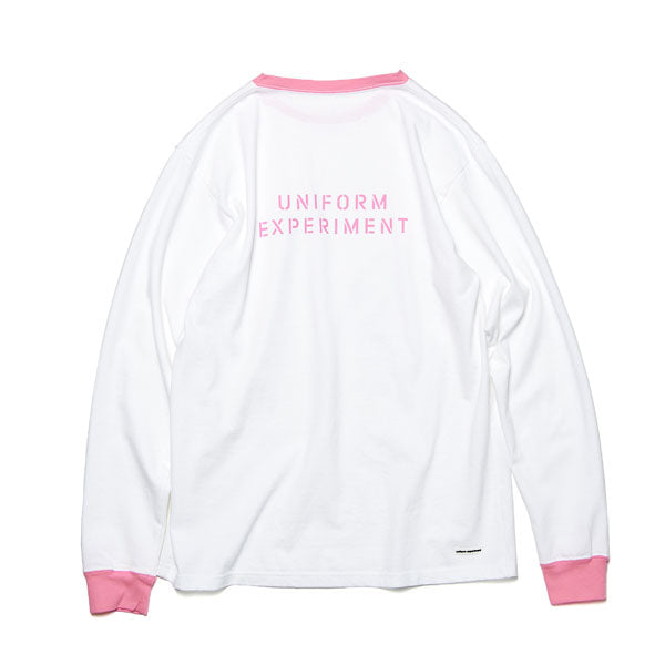 L/S COLOR RIBBED TEE/WHITE(UE-222038) – R&Co.